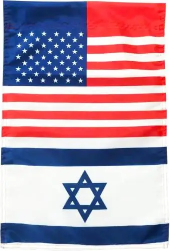 USA-ISRAEL Friendship Garden Flag - 12×18 Inch - Outdoor Flag Vibrant Colors Wea