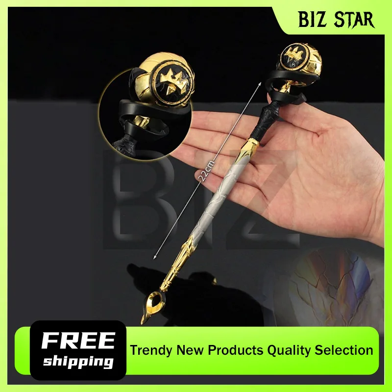 

22 см/8,66 дюйма Valorant, игровая периферия, оружие для ближнего боя, модель со скипетром Fate, игрушечный реквизит, игры, физические коллекции, украшения, настольный подарок