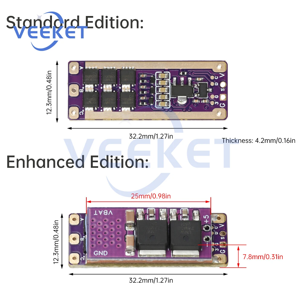 AM32 32비트 ESC 40A 크롤러 모델 비행기용 고출력 속도 조절기 - 2-4S PWM 모터 컨트롤러 지원
