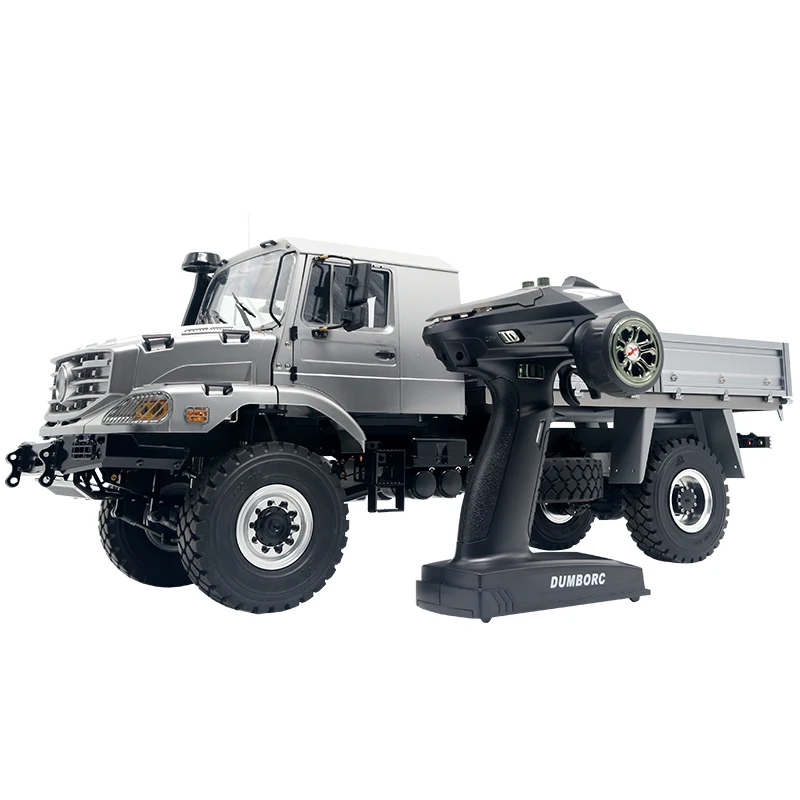 1/14 Rc Dump Truck Remote Control Off-road Truck Model 4x4 Truck Trailer Climbing Trailer Army Truck Heavy Support Adult Toy