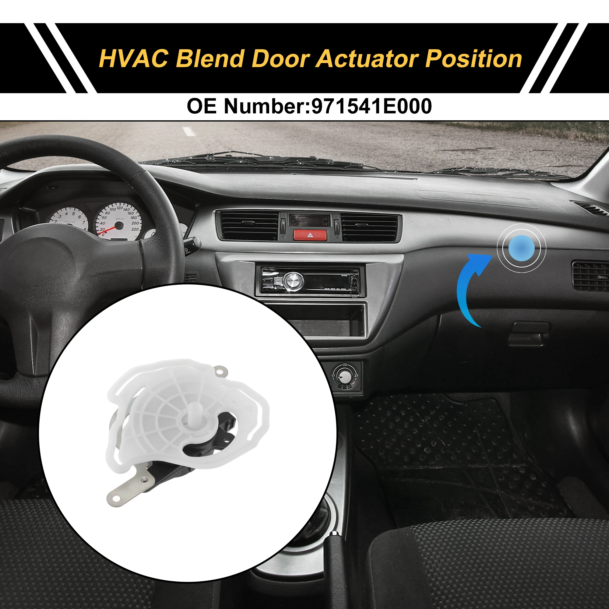 

UXCELL HVAC Heater Blend Door Actuator for Hyundai Accent 2005-2010 No.971541E000