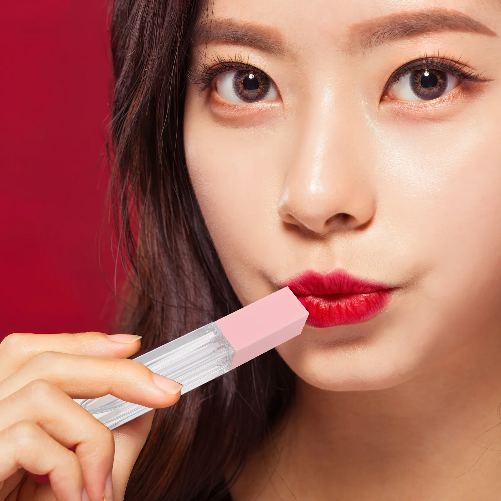 

5Pcs Square Lip Gloss Tube Empty Refillable 7ml Transparent Mini Lip Oil Container Portable DIY Makeup Travel Supply