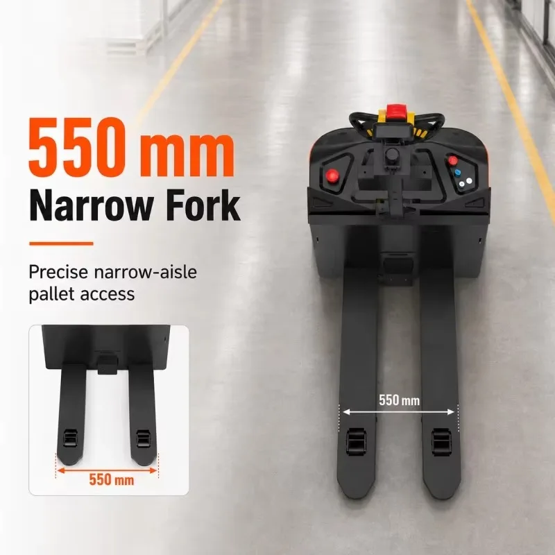Forklift Robot, Multi‑level Safety Sensing System, No‑track Navigation Mode, For Factory Unmanned Pallet Transfer Tasks