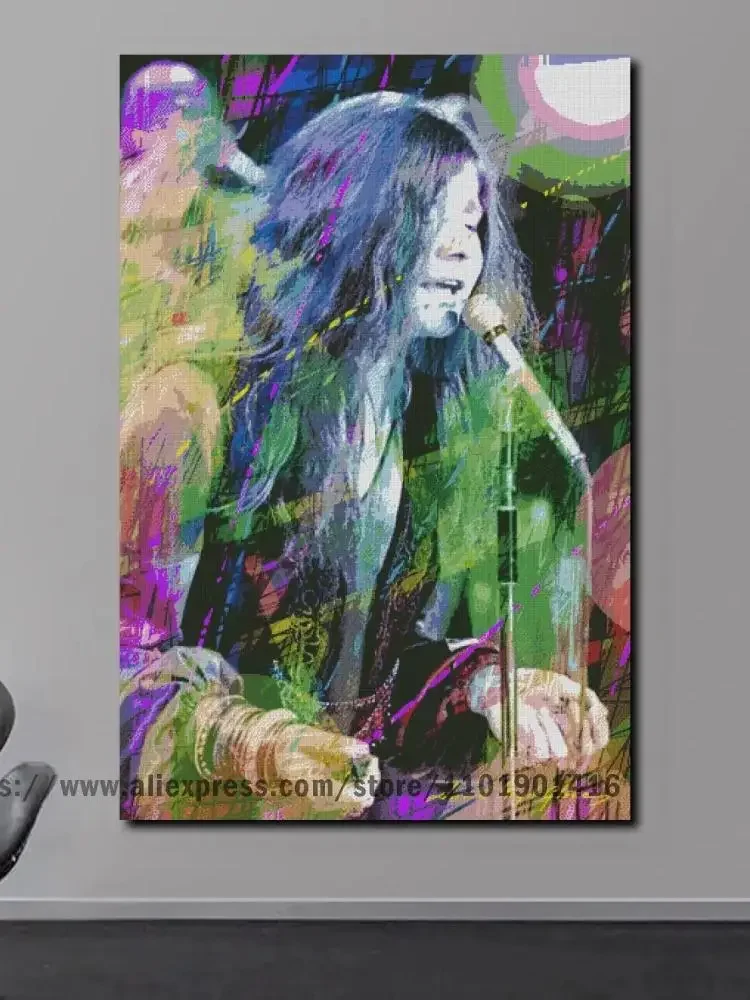 Janis Joplin Live Concert Avalon Ballroom San Francisco Canvas Poster Ideal for Bedroom Decor Office Room Decor Gift for Music