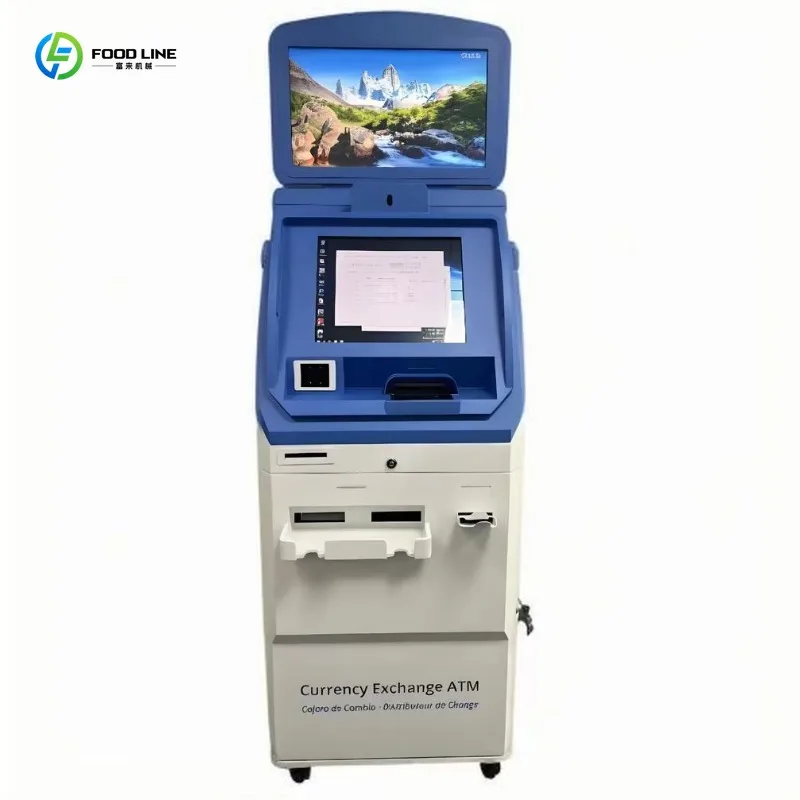 Customized Airport Automatic Foreign Currency Exchange Machine Bank ATM Machine