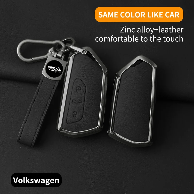 New Alloy Car Remote Key Case Cover Shell Protection for VW Volkswagen Golf 8 MK8 ID3 ID4 Cupra Skoda Octavia A8 SEAT Leon MK4