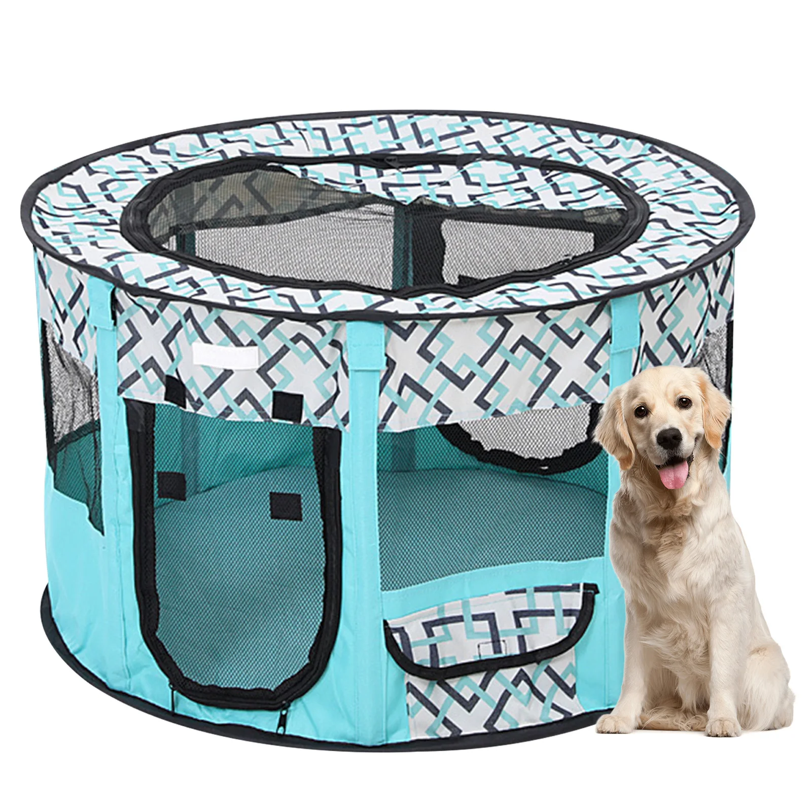 Portable Folding Pet Tent Breathable Pet Playpen Cat Large Dog Cage Delivery Room Big Dogs House Cat Delivery Room Cat Playpen