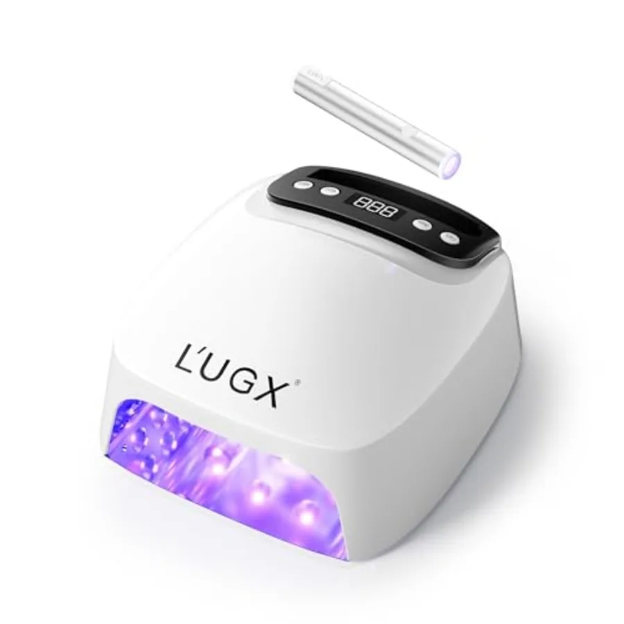 2 in 1 UV LED Nail Lamp, UV Light for Gel Nails, Nail Dryer with Handheld Gel Light for Nail Polish, Perfect for Home Salon Man