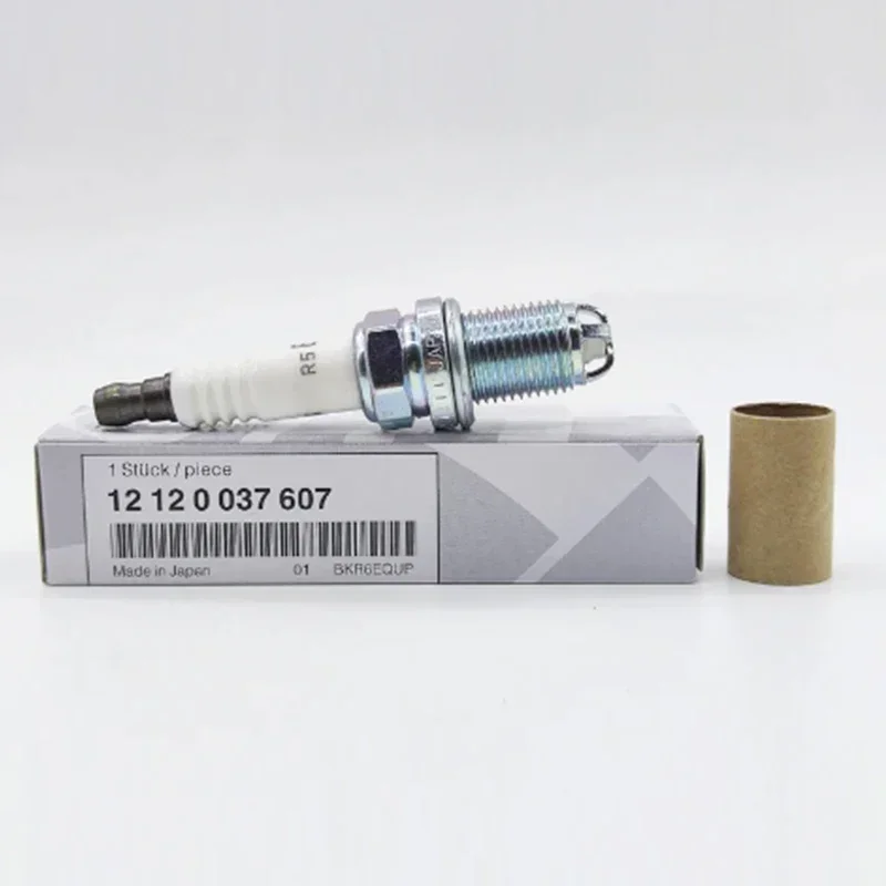 4/6Pcs 12120037607 BKR6EQUP Platium Car Spark Plug For BMW E34 E36 E38 E39 E46 E53 E63 E65 E83 M54 M62 Z3 320 528  BKR6EQUP