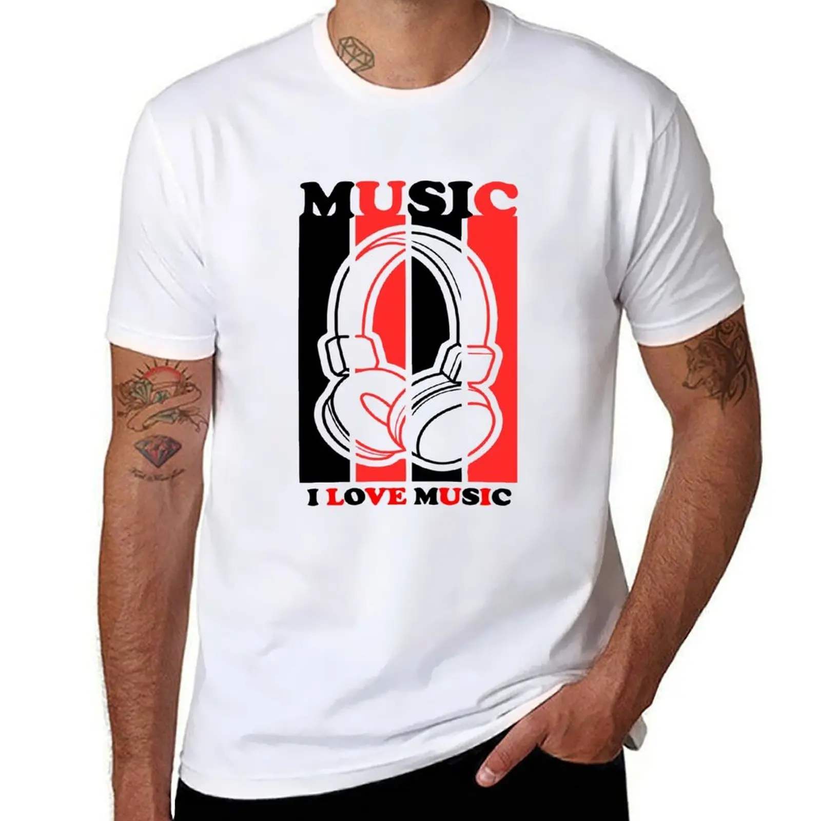 

i love music T-Shirt mens graphic t shirts cotton t shirt pack T-Shirt
