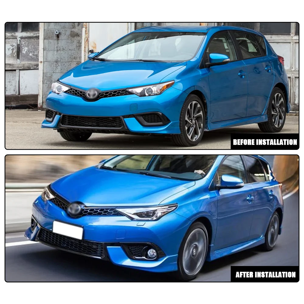 Front Bumper Fog Lamp UpgradeKit FOR TOYOTA Corolla Scion IM 2016 2017 2018 Version Additional Foglight Set Switch + Wiring