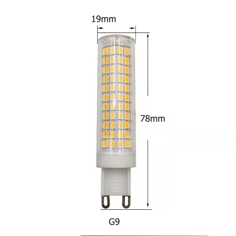 5Pcs/Lot LEDGLE 15W Dimming G9 E11 E12 E14 B15 LED Bulb 1500lm 136LED AC100V/220V Equivalent to 100W Chandelier Lights Corn Lamp