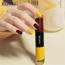 1pcs Nail Polish without Lamp Oily Double-headed Nail Polish Free Baking Quick Drying  Non-fading Net Red Sequin Nail  Polish