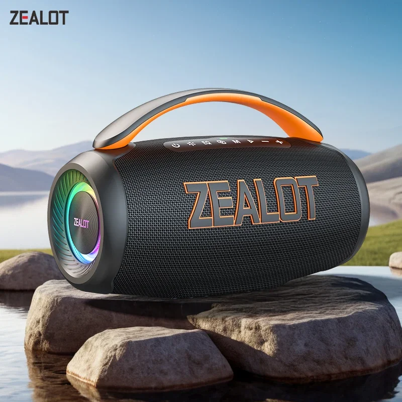 Es-Zealot-P12 – przenośny głośnik Bluetooth o mocy 60 W, zapewniający doskonałą jakość dźwięku, w tym wyraźne basy, głośnik HiFi.