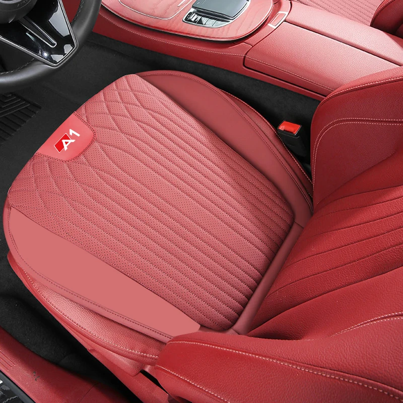 Embroidered 3D Thickened Car Seat Cushion For Audi A1 Front & Rear Seat Covers All‑Season Car Seat Backrest Protective Pad