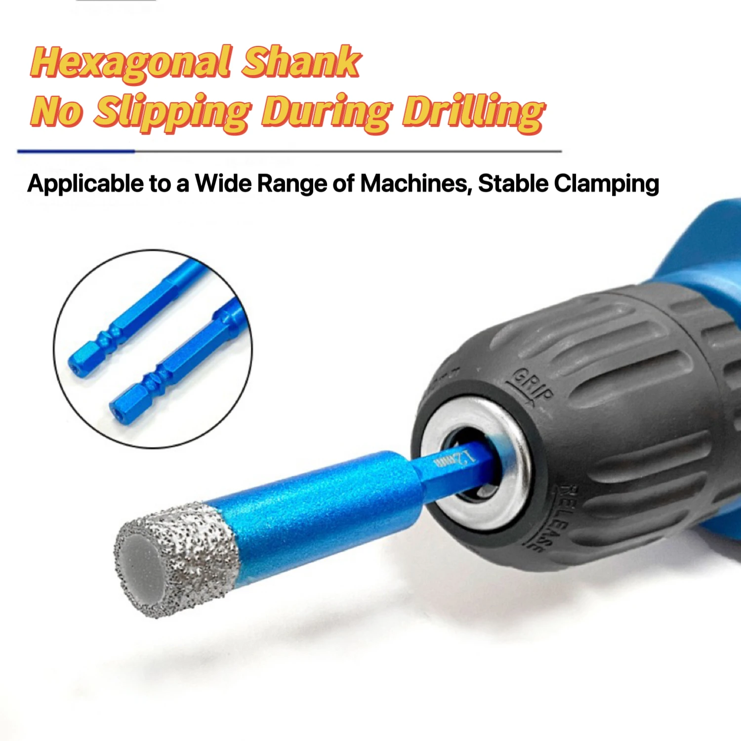 7 Buah Set Mata Bor Ubin Pengeboran Kering-untuk Kaca, Marmer, Giok & Keramik- Lilin Pendingin Bawaan, Pengeboran Tanpa Selip