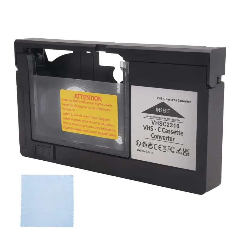VHS-C Cassette Converter For JVC For RCA For Panasonic VHS To VHSC SVHS-C Cassette Adapter Not For 8Mm/Minidv/Hi8 Easy Install