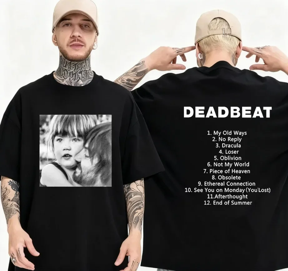 

Футболка Tame Impala Deadbeat 2025: Новый альбом, тур Deadbeat, мужская футболка Harajuku, высококачественный хлопок, детская модель