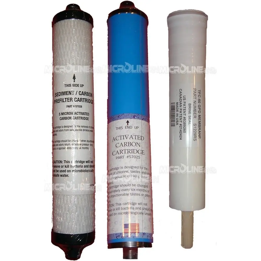 

Трехступенчатые фильтры для воды производительностью 50 галлонов в день