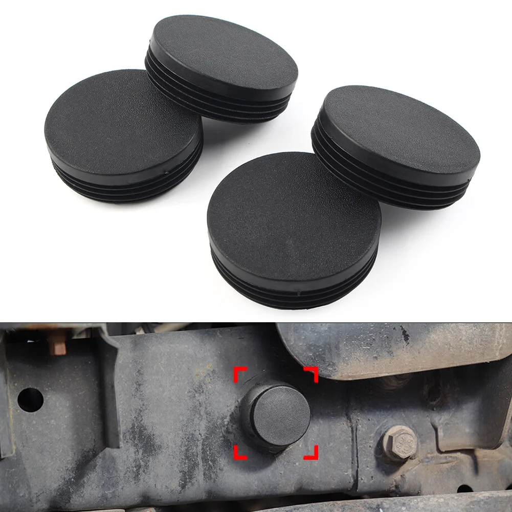 4Pcs Auto Chassis Frame Tube Hole Cover Plugs For Jeep Wrangler JK 2007-2017 Car Accessories