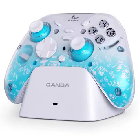 Qanba Phantom Wireless Game Controller Hall joystick Supports 2.4G/Bluetooth/Wired connection Compatible with PC/Android/iOS/TV