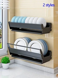 Wall Mounted Kitchen Dish Drainer Dish Drying Rack  Storage & Organization Kitchen Gadgets Shelf Useful Things For Kitchen