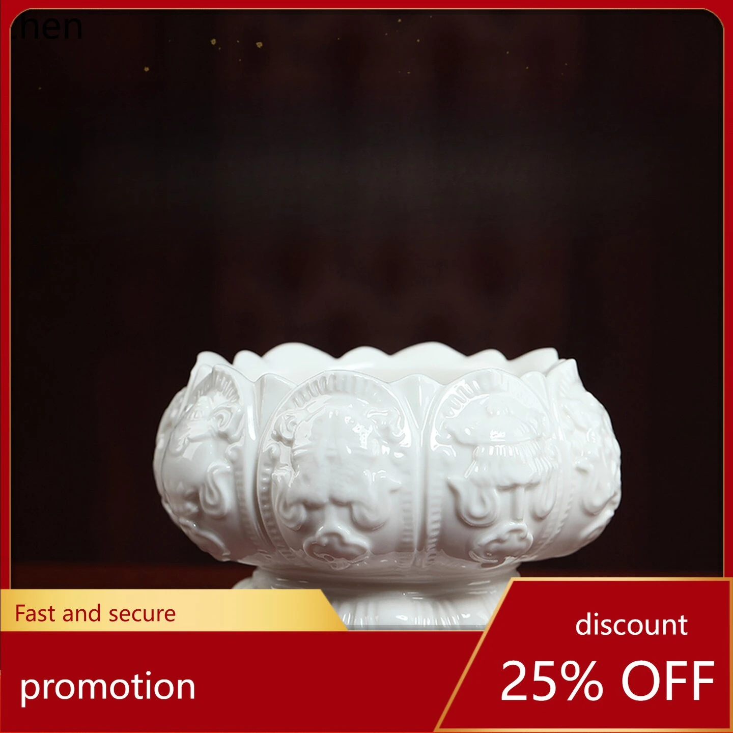 

Cz ceramic eight auspicious incense burner for home indoor worship buddha statue aromatherapy burner buddha incense burner