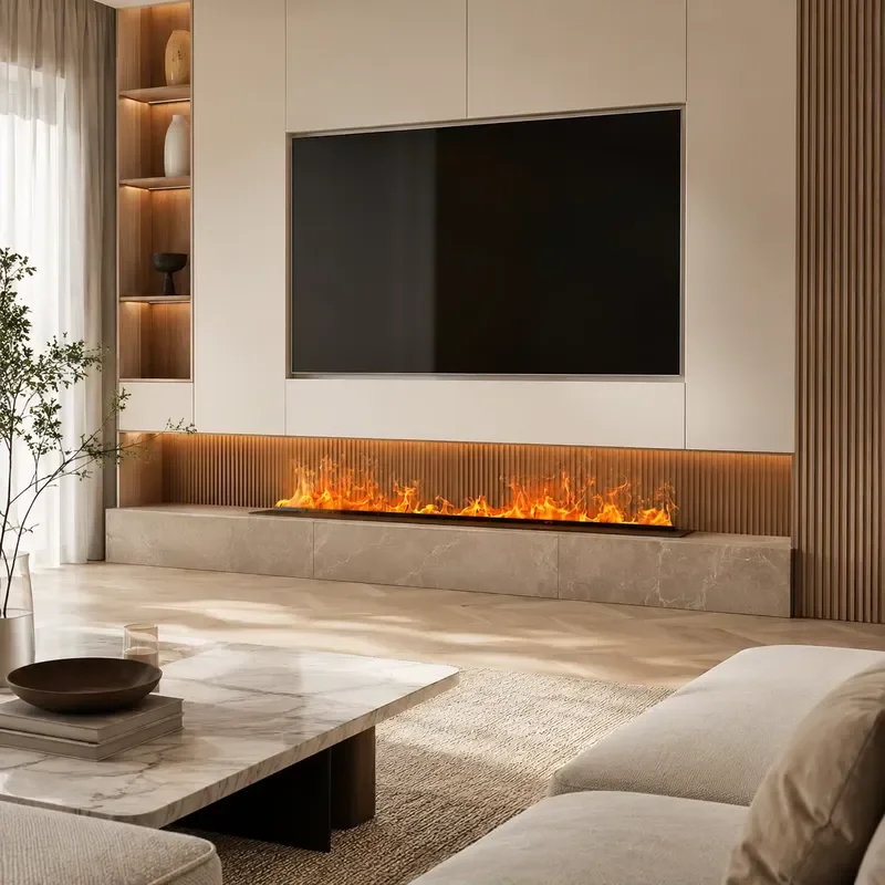 For Luxury Wall-Mounted Electric Fireplace with 24 Hours Timer New Design Electric Fireplaces