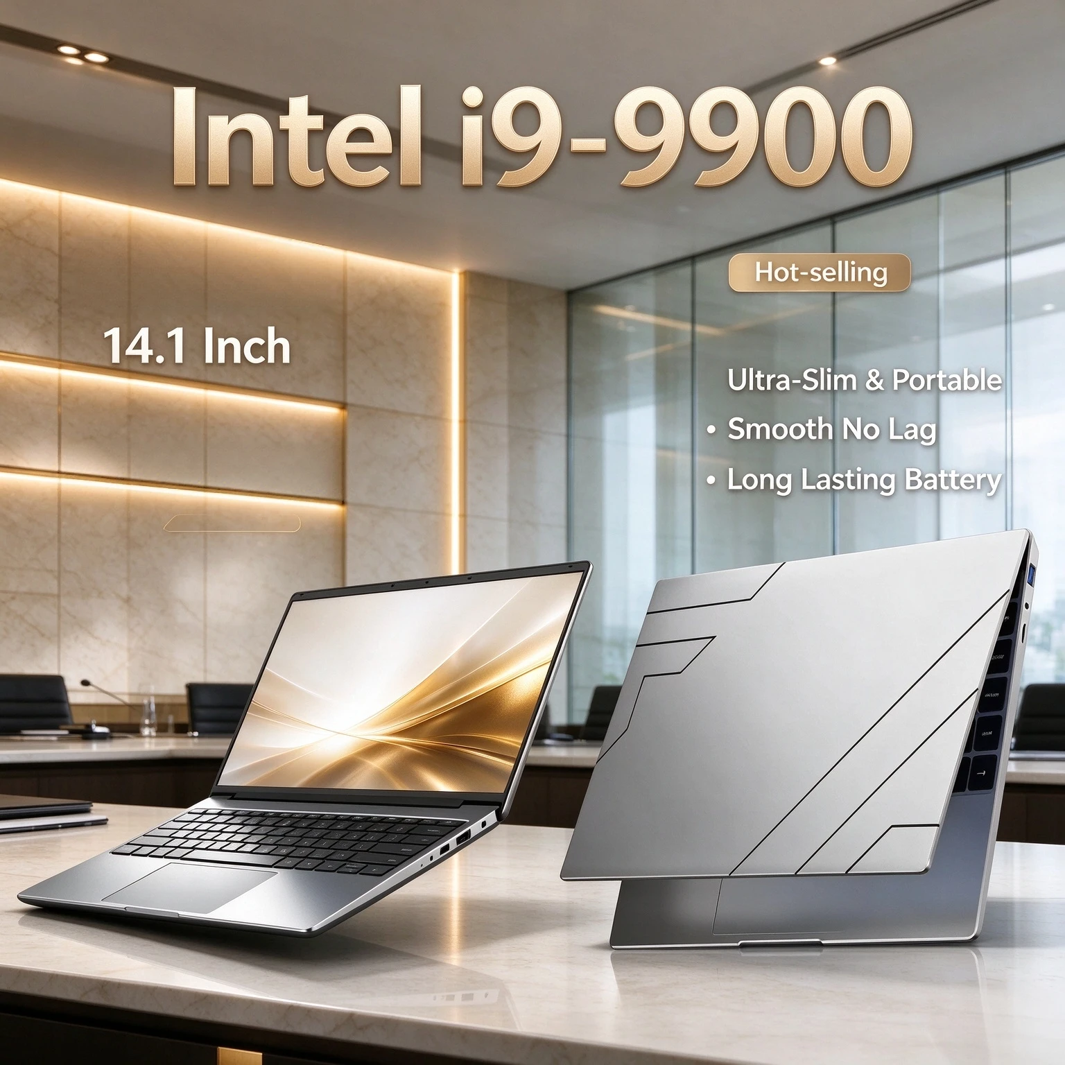 32GB RAM Laptop Intel Core i9 9900 2TB SSD 8C 16T 5GHz 14.1 Inch Gaming 1920x1080 Notebook Office Home Pro Max