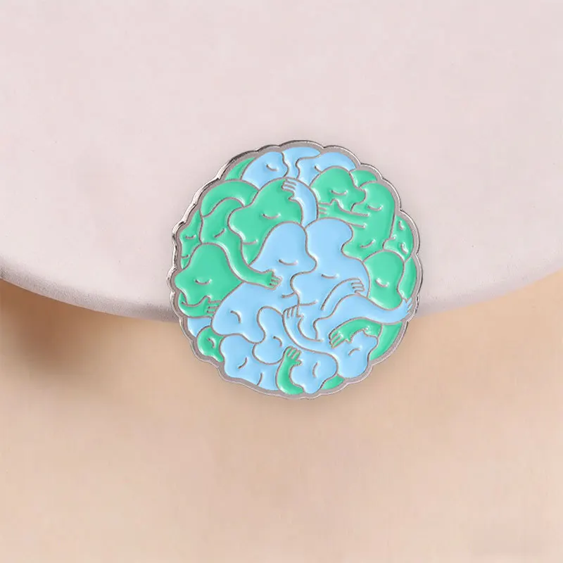 Vintage Brooches Healing Designs Abstract Art Metal Badges Small Gifts Wholesale Brooch Lapel Pins for Backpacks Cap Pin Badge