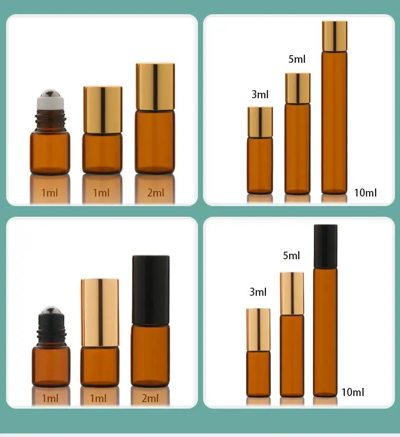 YUXI essential oil roll-on bottle Essence roll-on bottle Small glass bottle