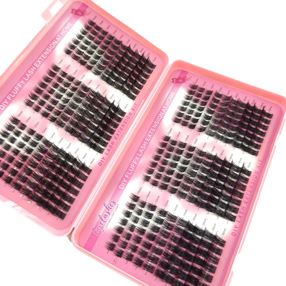 60 file Manga Cluster per ciglia con punte Estensioni ciglia a grappolo sottile Fluffy Anim Cluster Mink Fairy Ciglia individuali