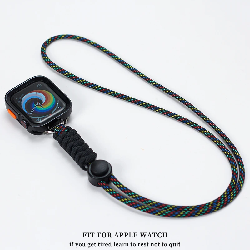 For Apple Watch 41mm 42mm 45mm 46mm 49mm lanyard S10 S9 S8 Necklace cord  S7 S6 S5 SE ultra Cover Pocket watch braided lanyard