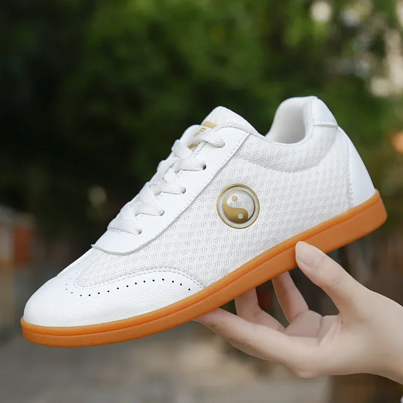 Martial Arts Shoes Unisex Adult Exercise Chinese Traditional Old Beijing Tai Chi Kung Fu Team Performance Match Men Women