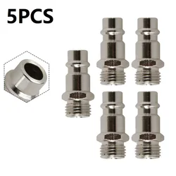 5PCS Quick Release Euro Compressed Air Line Coupler Connector Fitting 1/4in BSP Male Workshop Equipment Power Air Compressor