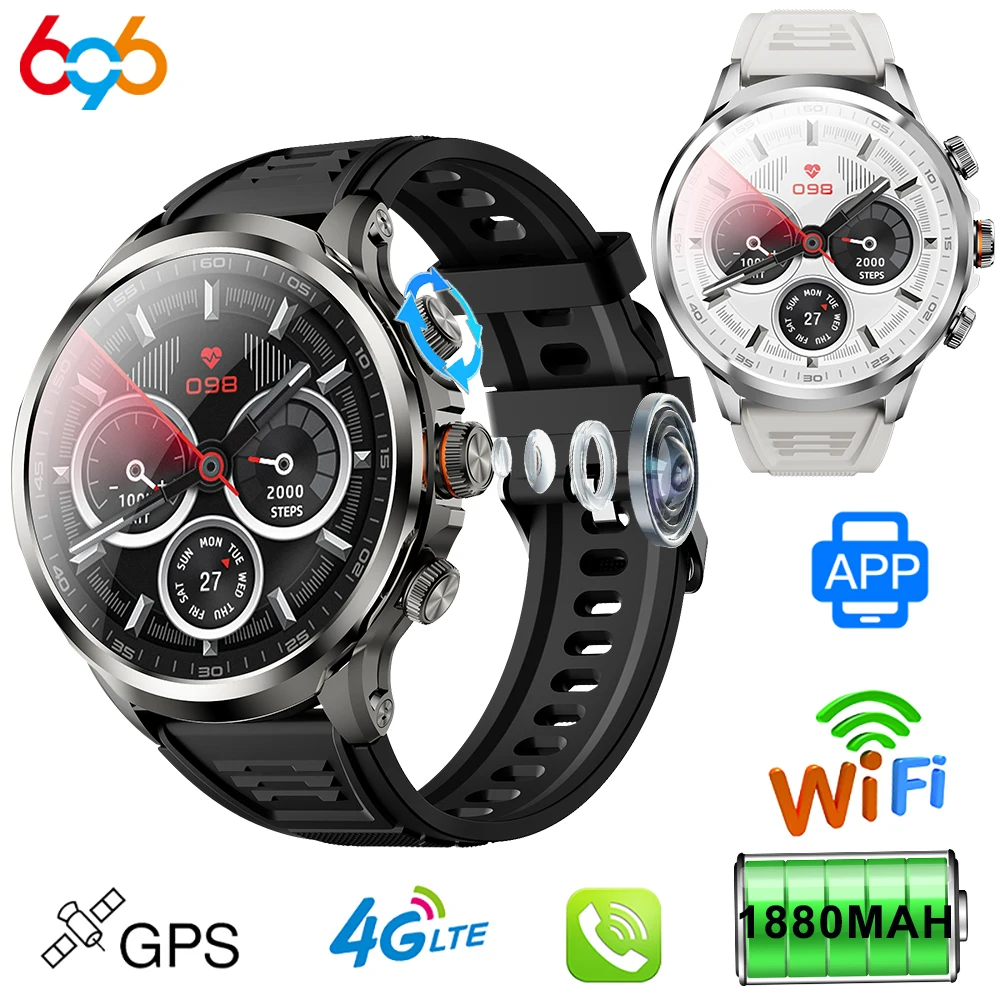 

Модные часы 4G Amoled 4G SIM WIFI Сеть 2 ГБ ОЗУ Обновленный GPS Smartwatch Видеозвонок 900 Вт HD Камера Здоровье Спортивные режимы SOS