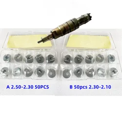 50pcs For Cummins Scania Diesel Injector Needle Valve Lift Adjusting Shim ISX15 XPI 2872544 2488244 13L Fuel Injector Washer