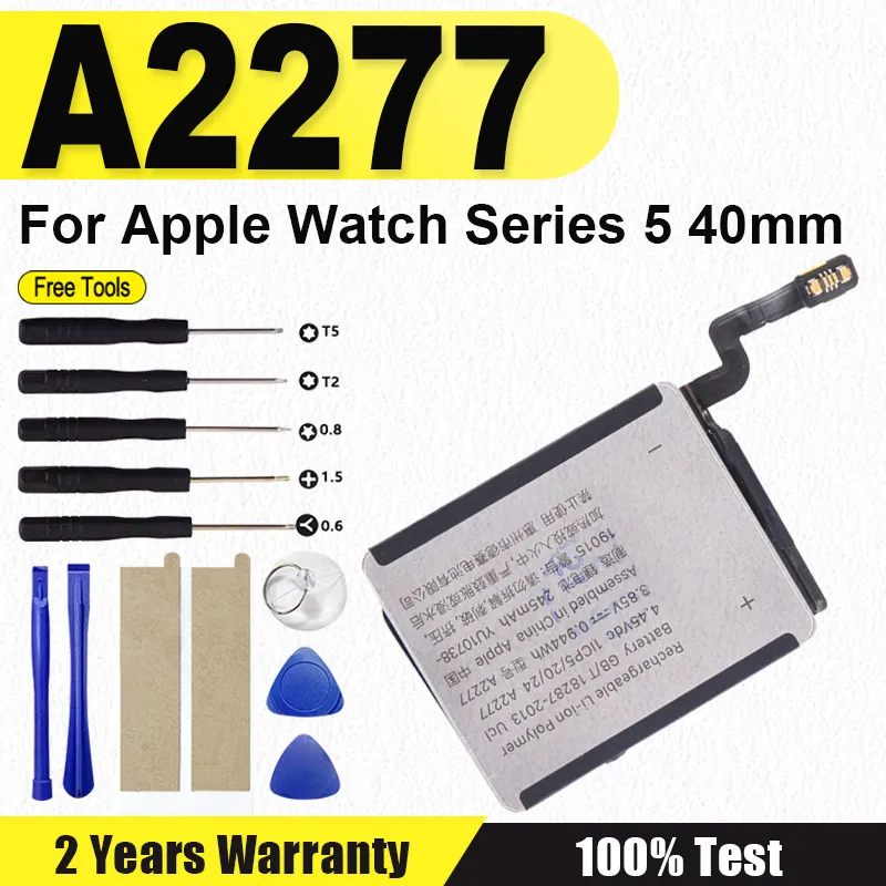 

A2277 Сменная батарея для часов Apple Watch Series 5, 40 мм, 2277, высококачественная батарея для iWatch + инструменты