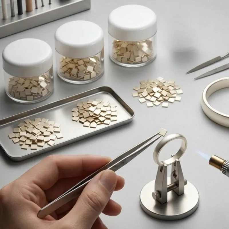 

K Gold Solder Sheet High Medium Low Temperature for Ring Bracelet Repair - Professional Jewelry Soldering for Metal Welding