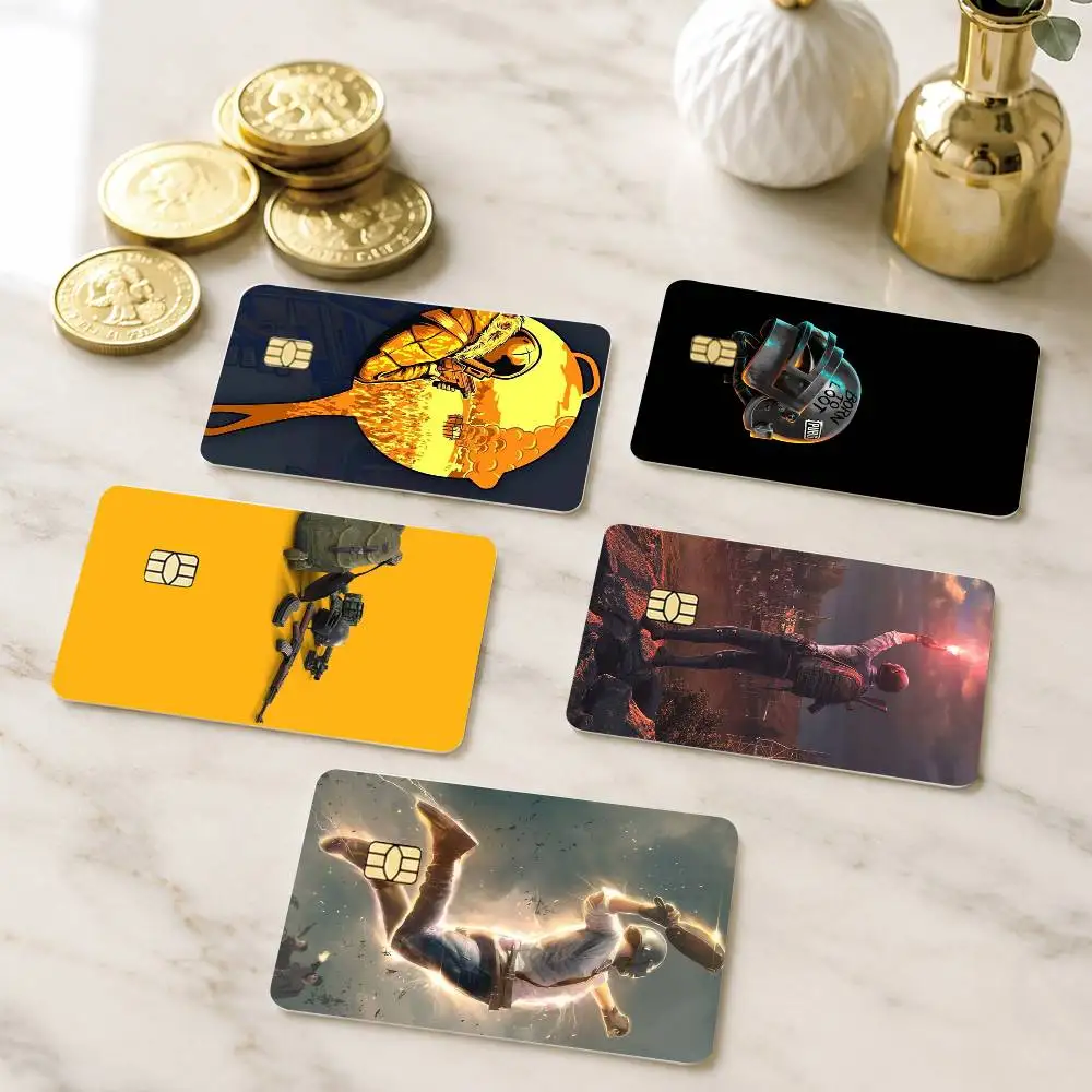 G-Game P-PUBG Credit Card HD Stickers Small Chip Waterproof Sticker Game Card Decal Gift