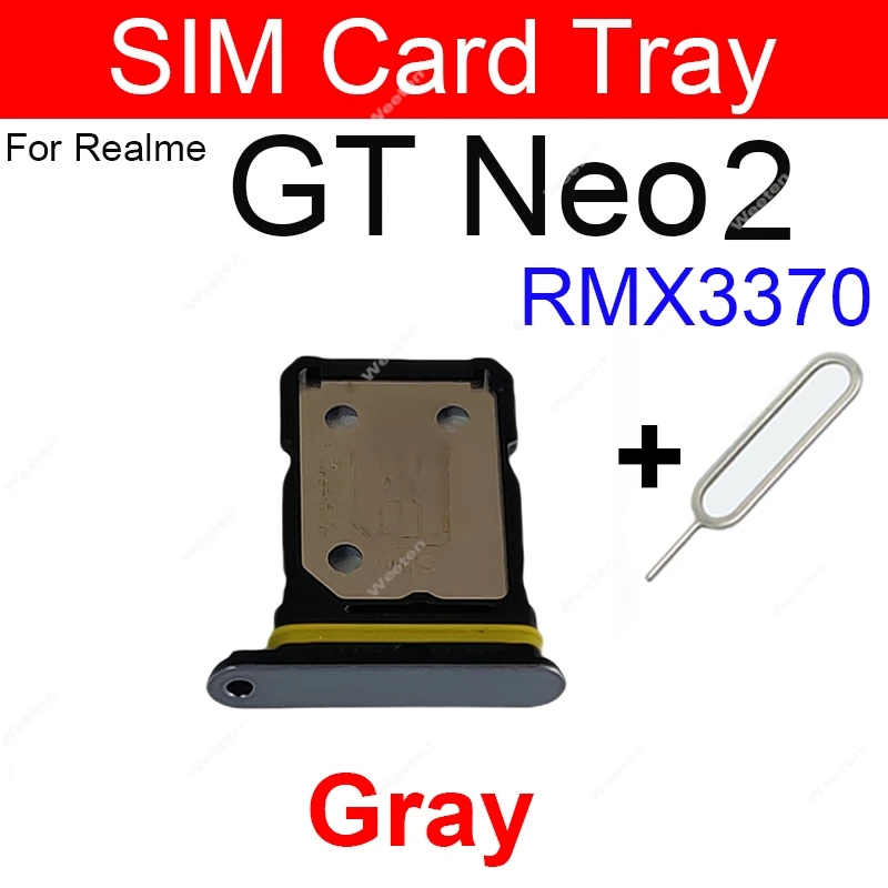 SIM Card Tray For Realme GT Neo Neo Flash GT Neo2 2T GT Master Explorer 5G Nano Sim Card Adapter   Card Holder Parts