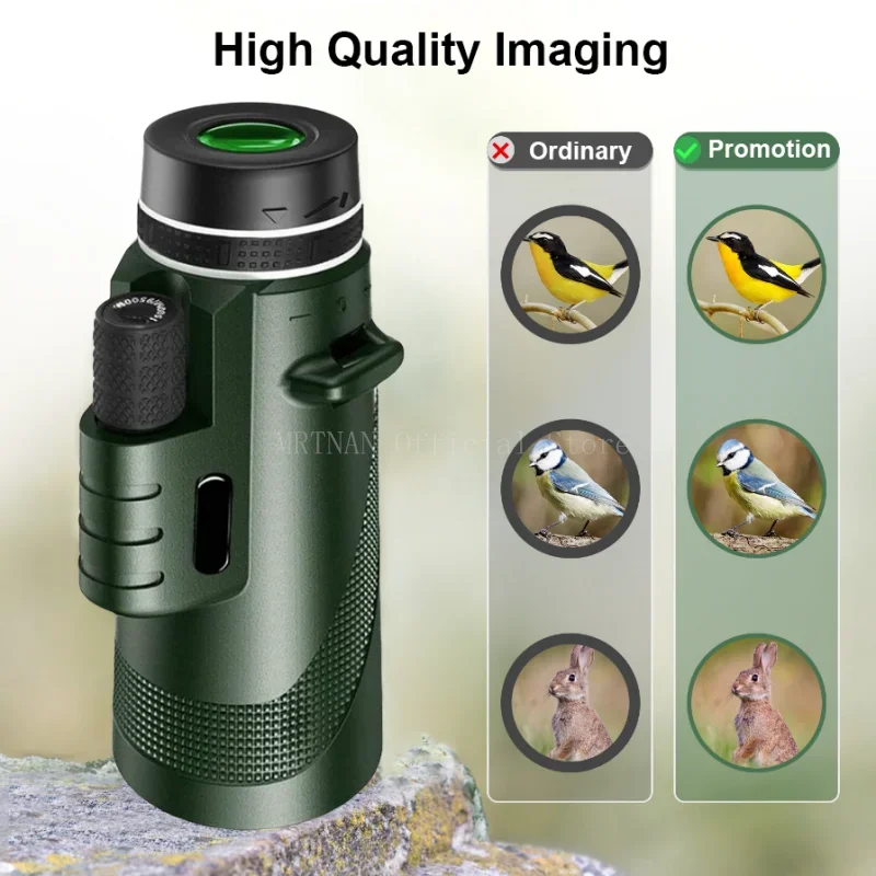 80x100 Portable Zoom HD 5000M Telescope Folding Long Distance Mini Powerful Telescope for Hunting Sports Outdoor Camping Travel