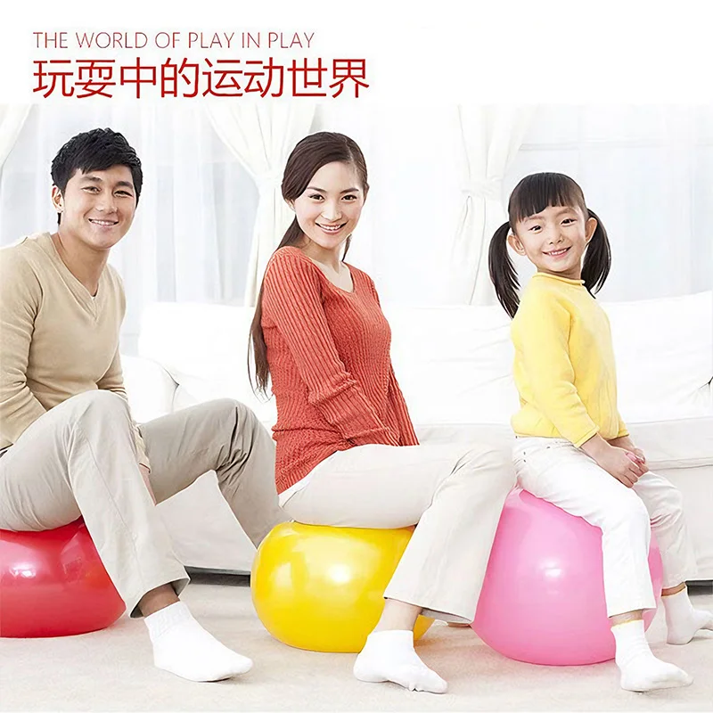 Giocattoli gonfiabili per bambini Palla gonfiabile in corno di capra Palla da salto gonfiabile Allenamento sensoriale morbido, Interazione genitore-figlio