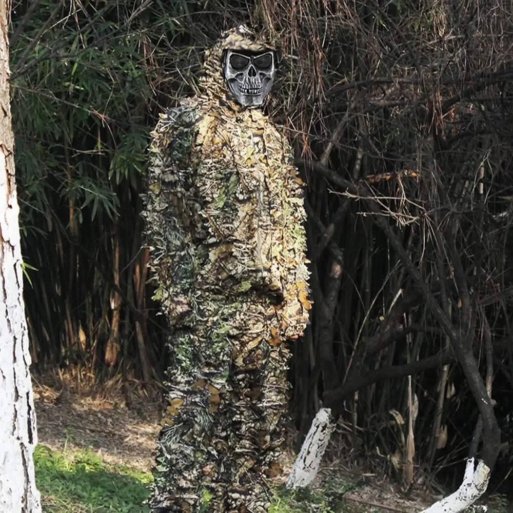 

Outdoor Concealment Tactical Clothing Real Life CS Equipment 3D Leaf Invisibility Clothes Hunting Free Camouflage Jacket Trouser