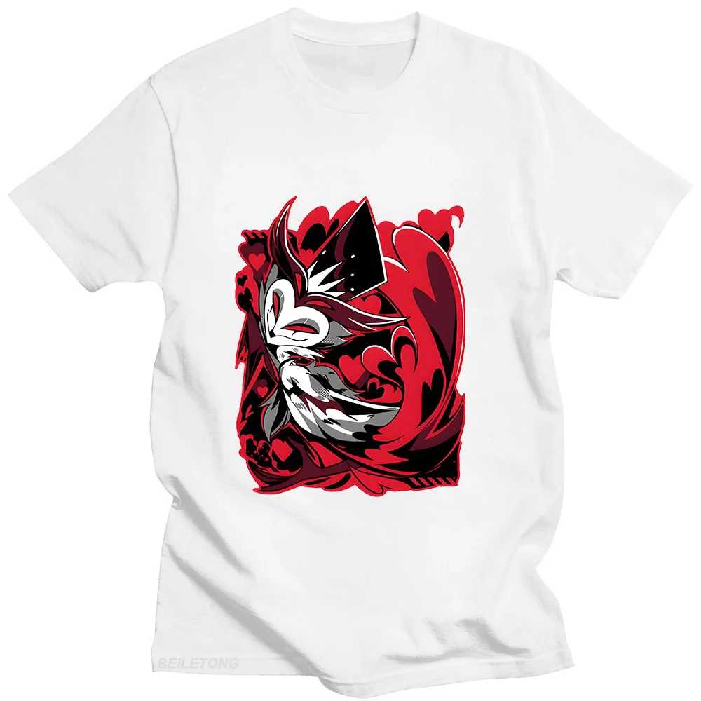 Helluva Boss プリント Tシャツ漫画かわいい Tシャツ半袖かわいい高品質 Tシャツ Camisetas 原宿 O ネック柔らかい服