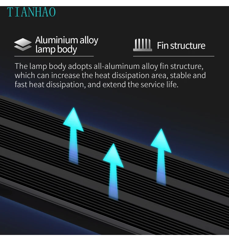 WEEK AQUA L Series APP التحكم باهتة ومؤقت RRB + UVA إضاءة حوض السمك مصباح ليد مزروع #3