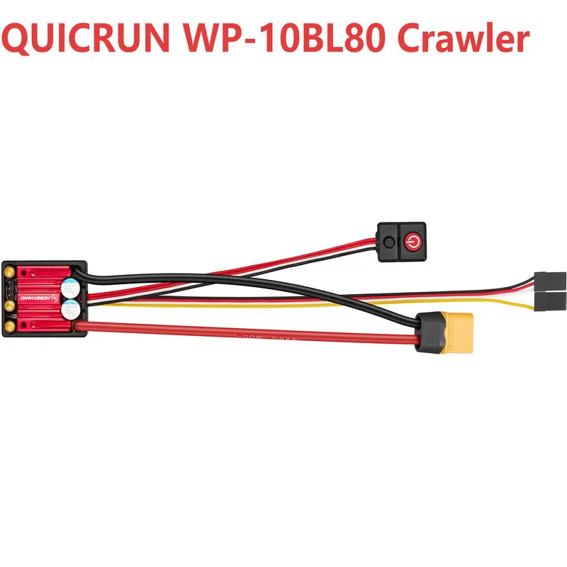 Haoying Hobbywing 1: 10 Climbing Car Electric Adjustment Remote Control Car Upgrade Accessories Quick Run Wp-10bl80 Crawler Rc