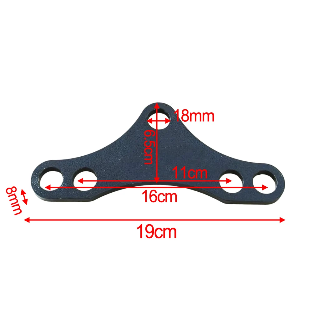 Double Handle To Single Connection Adapter Plate 19x6.5cm Steel For Gym Pulley System Cable Machine Fitness Strength Training
