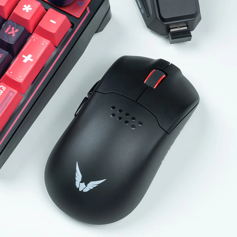 Imagem -05 - Valkyrie Wireless Mouse Tri Mode Bluetooth Leve Ergonômico E-sports Gaming Acessórios pc Gamer Presentes Paw3395 m1