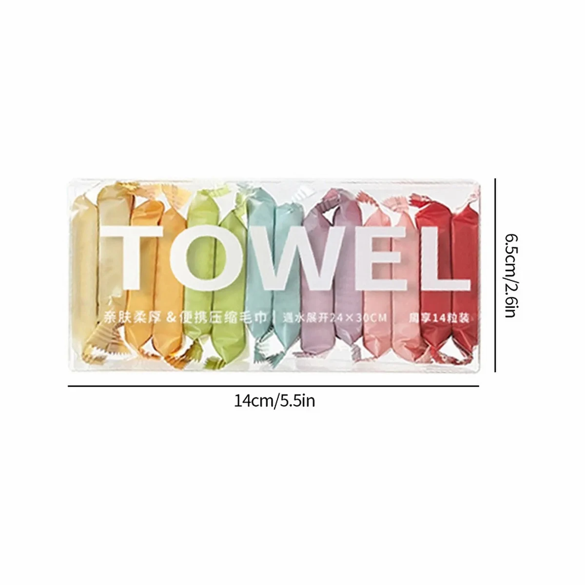 7/14pcs/box Disposable Washcloth Portable Travel Towel Thickened Compressed Face Cleansing Beauty Square Towel Washcloth